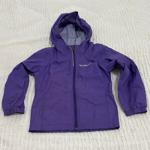 Girls Columbia Vibrant Purple Hooded Jacket